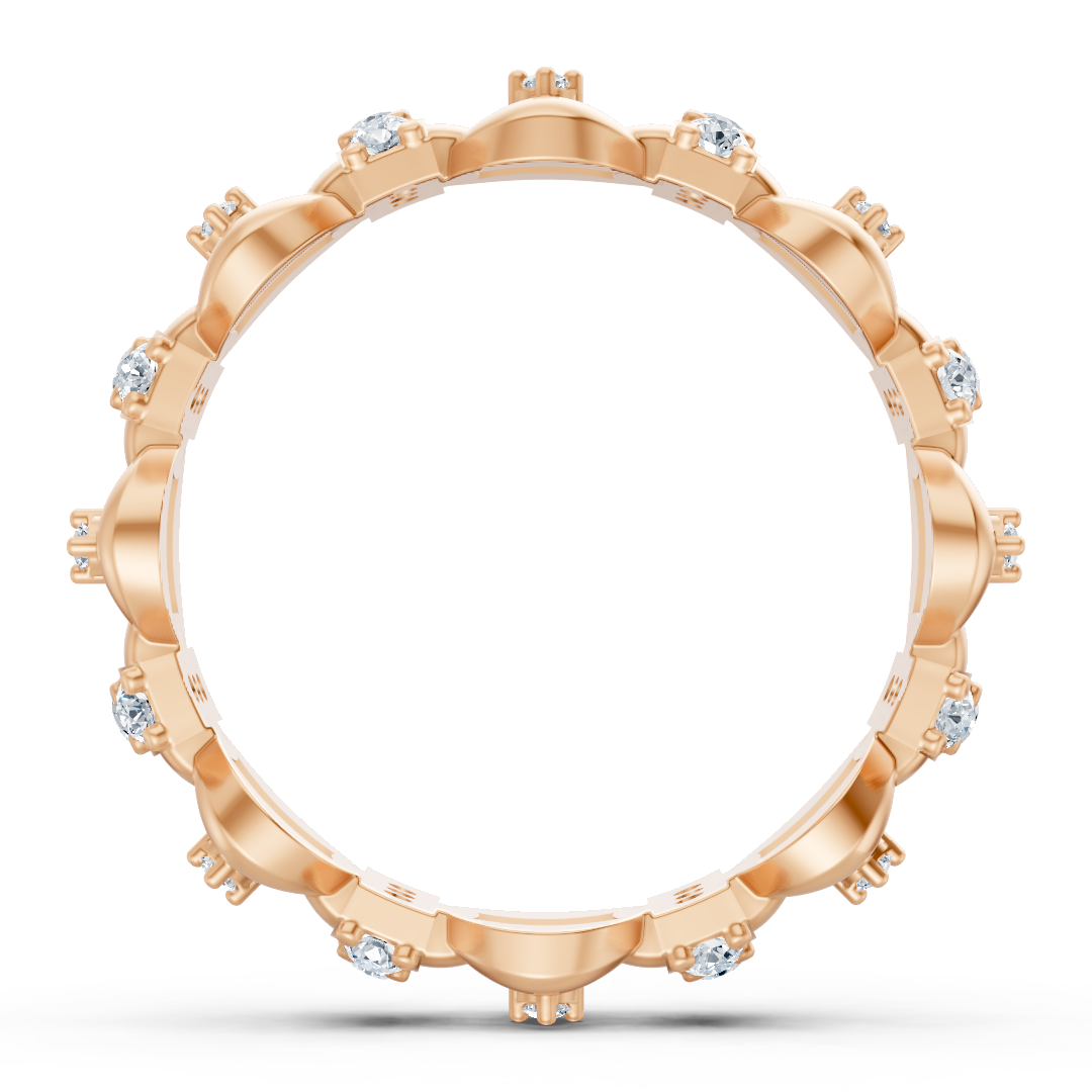 Faszinierender Formenmix Diamantring - 14K Roségold, ca. 0.40 Karat