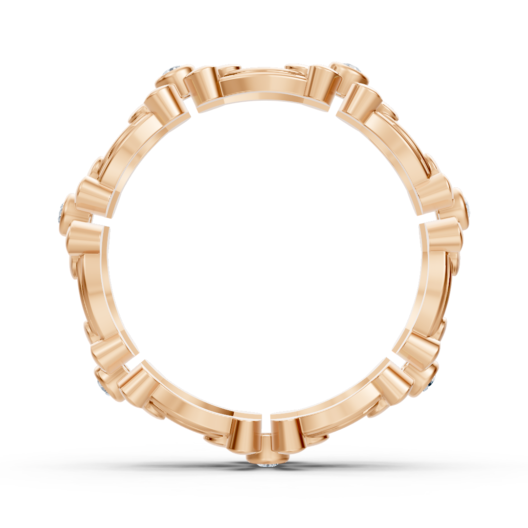 14 carat rose gold Pırlanta flower ring "Delicate Blossom"