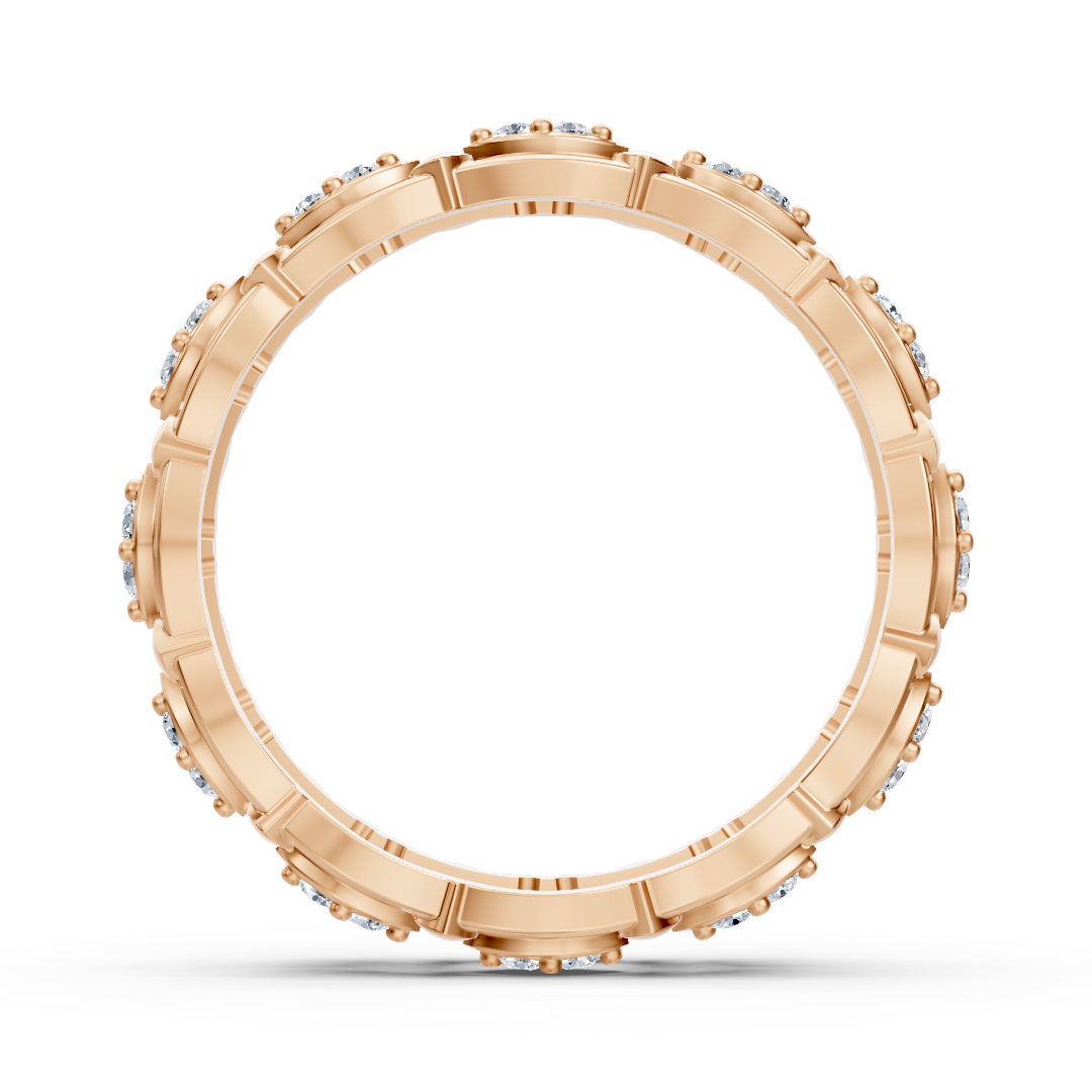 Birgie 14K Rosegold Diamant Eternity Ring -  Zeitlose Marquise Eleganz
