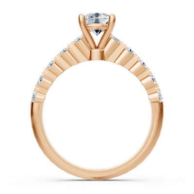 Klassischer Roségold Solitär Diamantring
