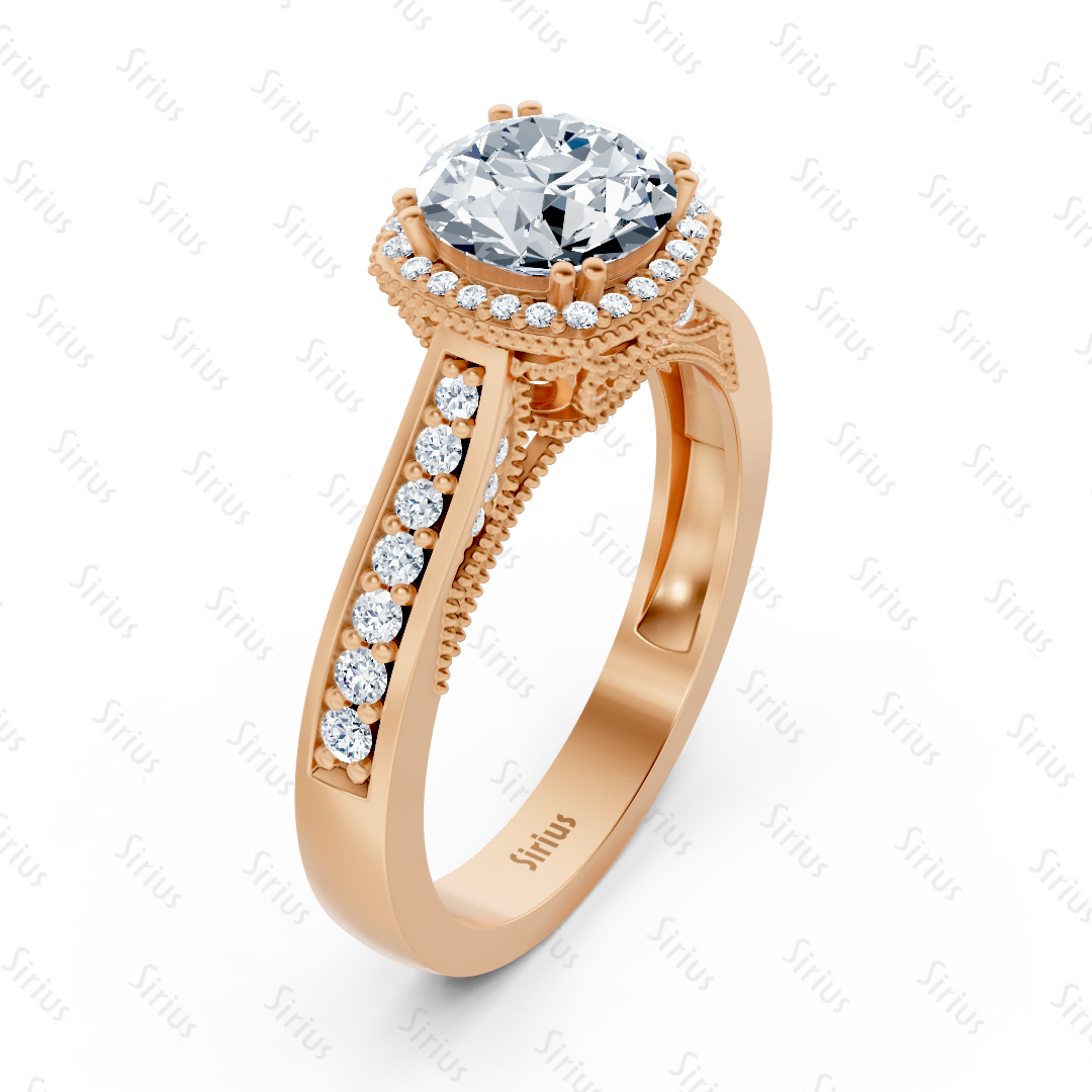 Solitär Diamantring Roségold