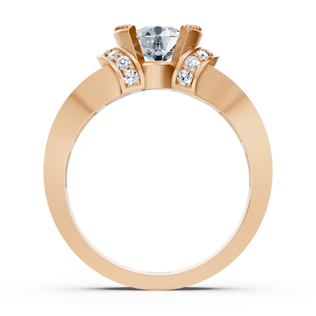 Diamantring Roségold