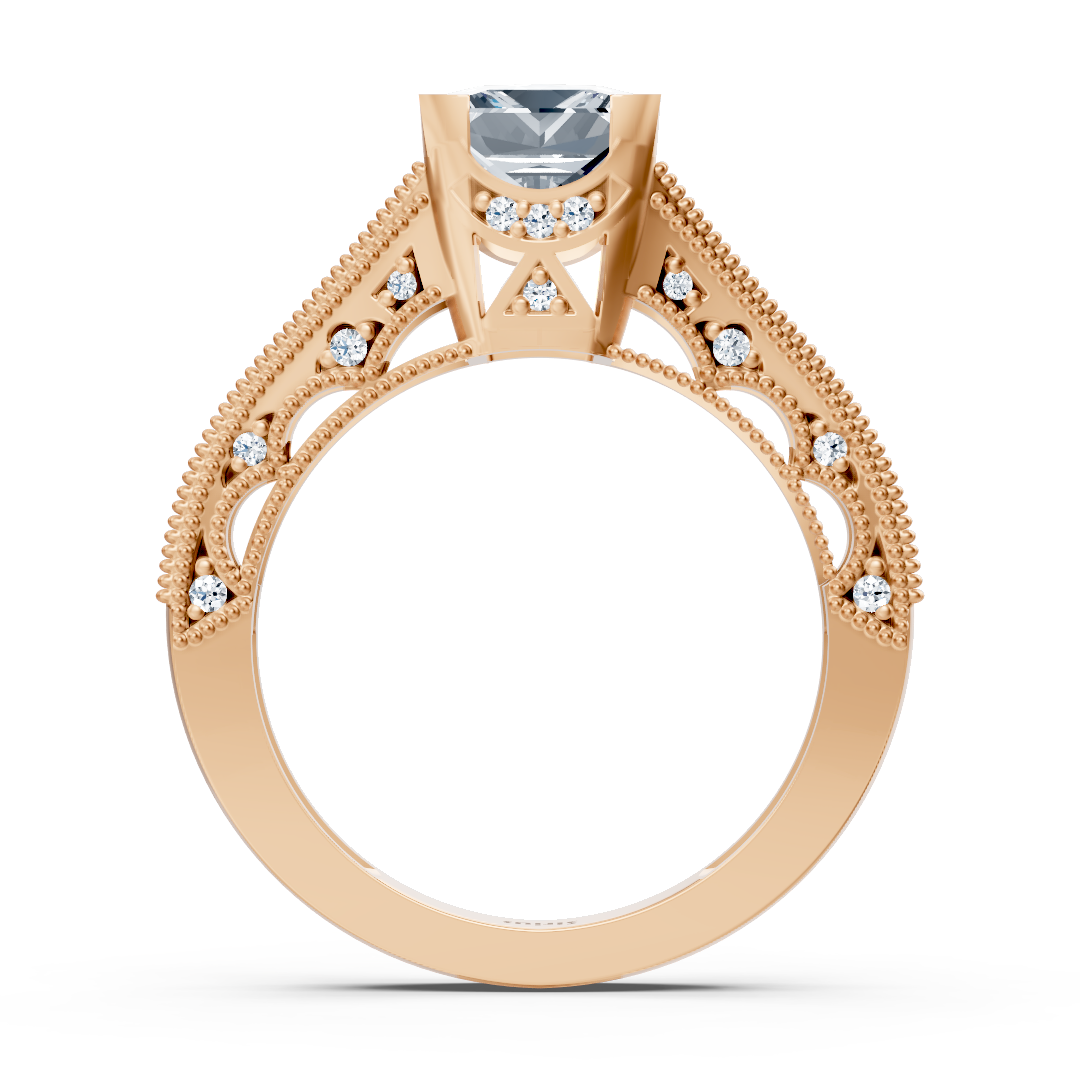 Vintage Inspiriert Diamantring Roségold