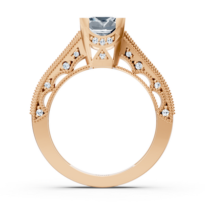 Vintage Inspiriert Diamantring Roségold