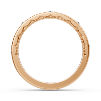 0.09 Karat Diamant Vorsteckring in Roségold