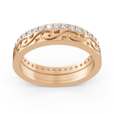 Birgie 14K Roségold Diamantring – 0,518ct Brillanten