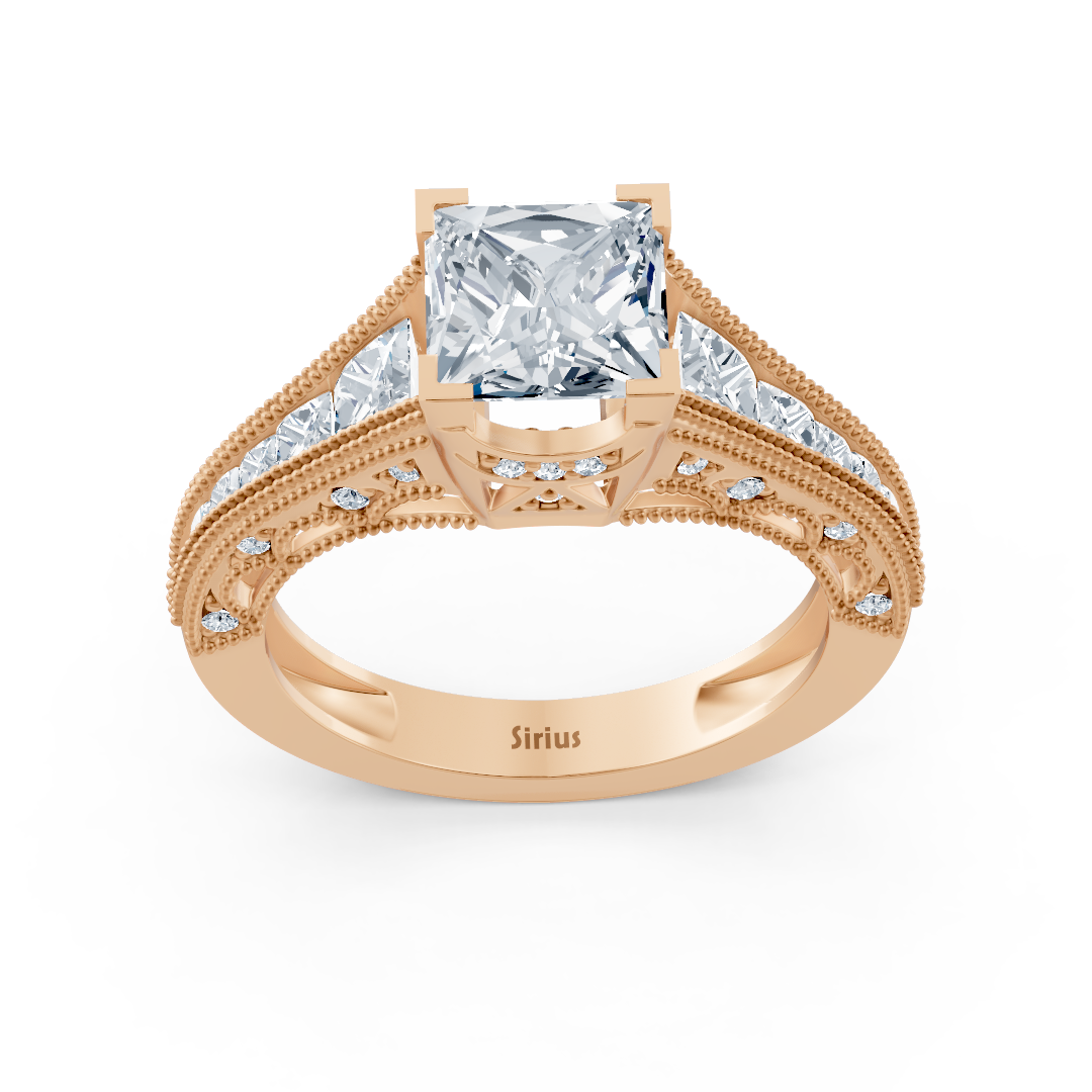 Vintage Inspiriert Diamantring Roségold