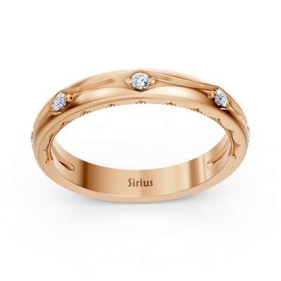 0.09 Karat Diamant Vorsteckring in Roségold