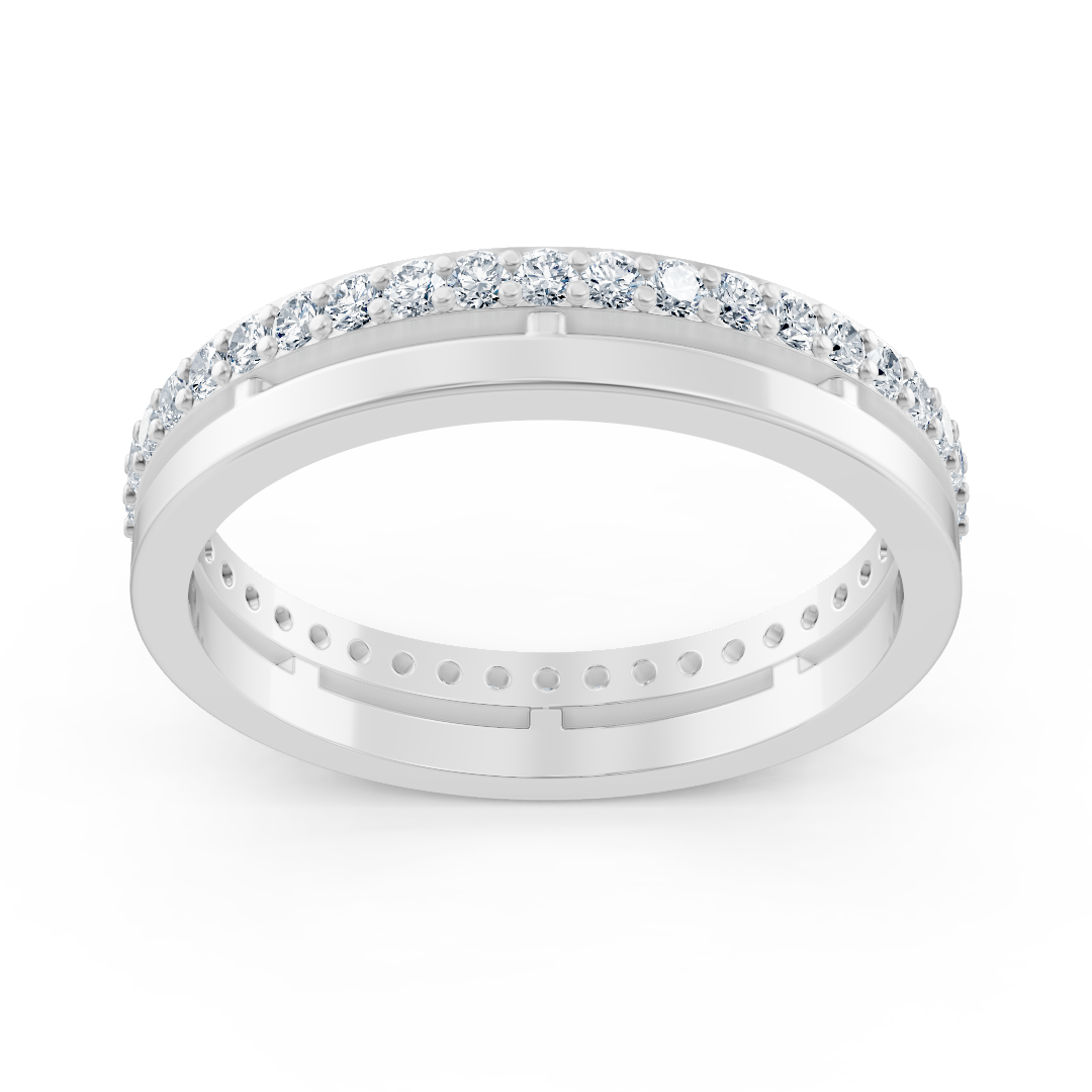 Diamant-Eternity-Ring 14K Weißgold – 0,42 ct