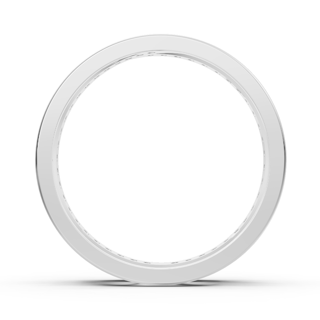 Weissgoldener Diamantring mit filigranem Wellenmuster