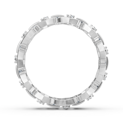 Birgie Weißgold Diamantring – Filigranes Design mit Runddiamanten