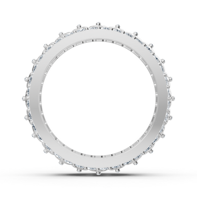 Exquisiter Blumen-Diamantring aus 14K Weißgold