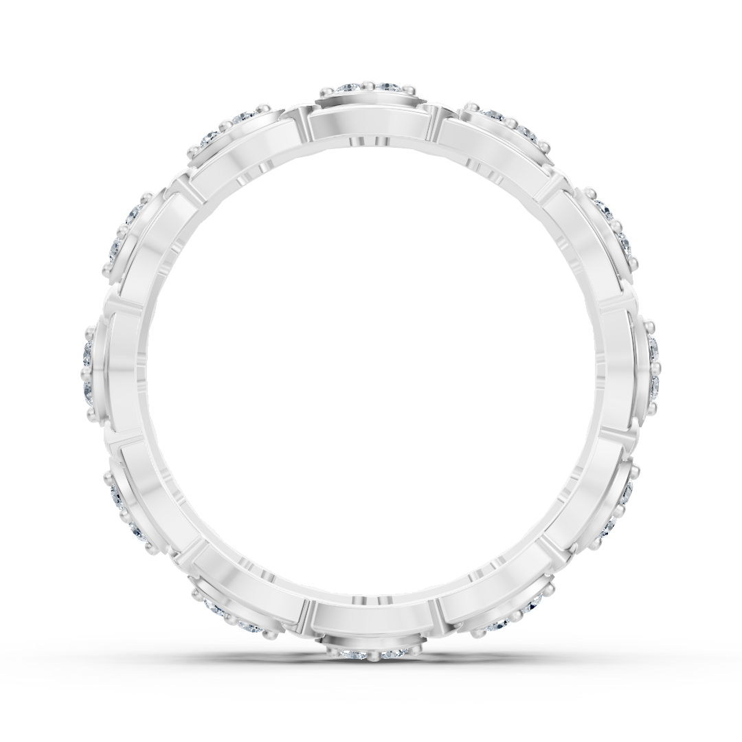 Birgie 14K Weissgold Diamant Eternity Ring -  Zeitlose Marquise Eleganz