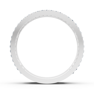 Weißgold-Ring mit Runddiamanten im Prong-Design
