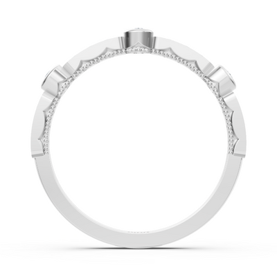 Memoire Diamantring Weißgold