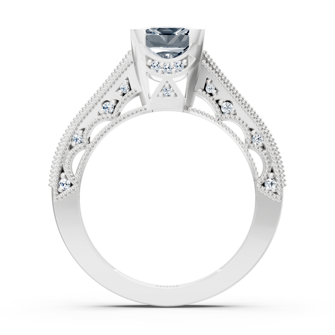 Vintage Inspiriert Diamantring Weißgold