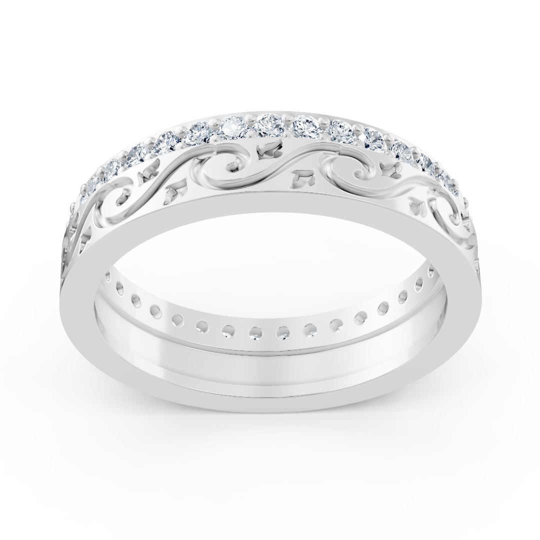 Birgie 14K Weissgold Diamantring – 0,518ct Brillanten