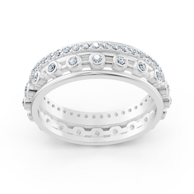 14 Karat Weißgold Pırlanta Pavé Ring "Glamour"