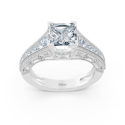Vintage Inspiriert Diamantring Weißgold