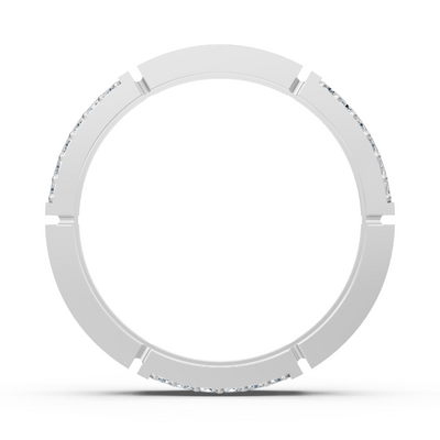 Exclusive diamond ring 14K white gold – 0.54 carat round diamonds